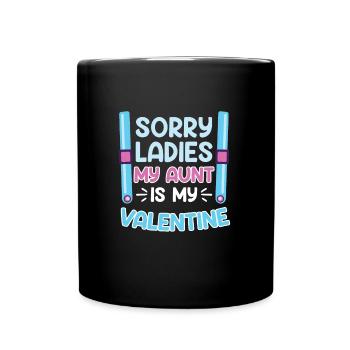 Lieblingstante Neffe Tante ist die beste Tante - Tasse einfarbig - Schwarz - Vorne