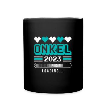 Onkel 2023 loading - Tasse einfarbig - Schwarz - Vorne