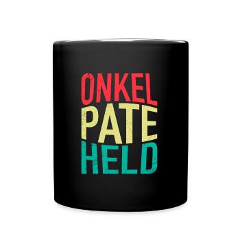 Vintage Onkel Pate Mythos Legende bester Onkel - Tasse einfarbig - Schwarz - Vorne
