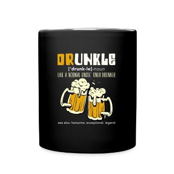 Beer Drinker Uncle Druncle - Full Colour Mug - black - Front