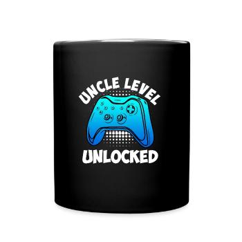 Unlocked Uncle Level Uncle - Full Colour Mug - black - Front