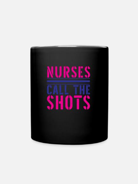KRANKENSCHWESTER Pflegerin - Tasse einfarbig - Schwarz