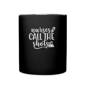 KRANKENSCHWESTERN HABEN DAS SAGEN - Tasse einfarbig - Schwarz - Vorne