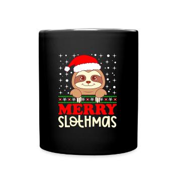 Joyeux Flothmas Père Noël Paresseux Noël - Mug uni - noir - Devant