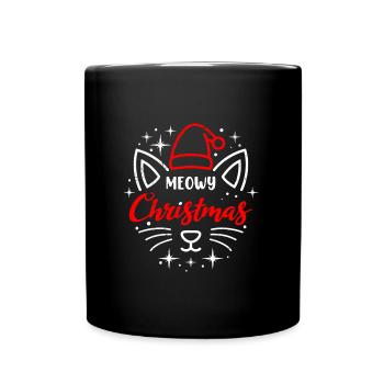 Miaou Noël Chat de Noël Propriétaire Nicholas - Mug uni - noir - Devant