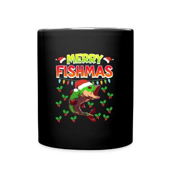 Niklaus Fish Noël Joyeux Fishmas - Mug uni - noir - Devant
