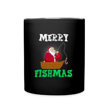 Joyeux pêcheur Nikolaus Angel - Mug uni - noir - Devant