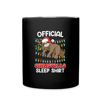 Chemise de Noël officielle Sloth - Mug uni - noir - Devant