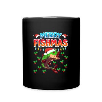 Niklaus Fish Noël Joyeux Fishmas - Mug uni - noir - Devant