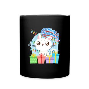 Joyeux Catmas Chats Enfants - Mug uni - noir - Devant