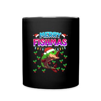 Niklaus Fish Noël Joyeux Fishmas - Mug uni - noir - Devant