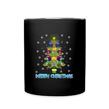 Joyeux pêcheur à la ligne - Mug uni - noir - Devant