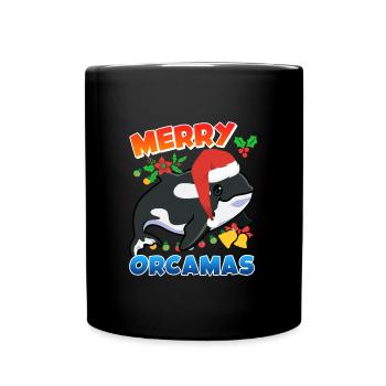 Merry Orcamas Orca Wal - Tasse einfarbig - Schwarz - Vorne