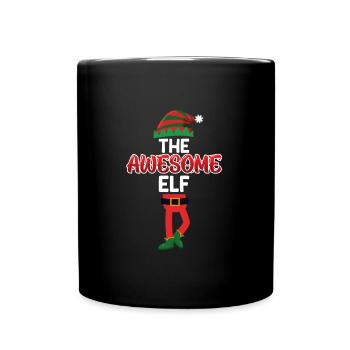The awesome Elf unglaubliche Elfe - Tasse einfarbig - Schwarz - Vorne