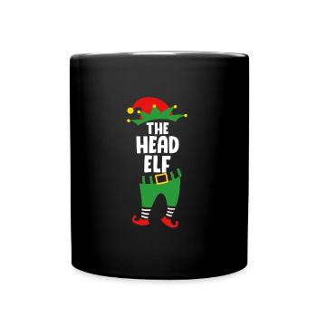 Le chef Elf Boss Elf Papa Christmas - Mug uni - noir - Devant