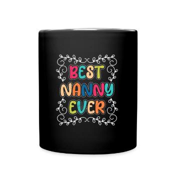 Du bist die beste Tagesmutter der Welt Tagesmutter - Tasse einfarbig - Schwarz - Vorne