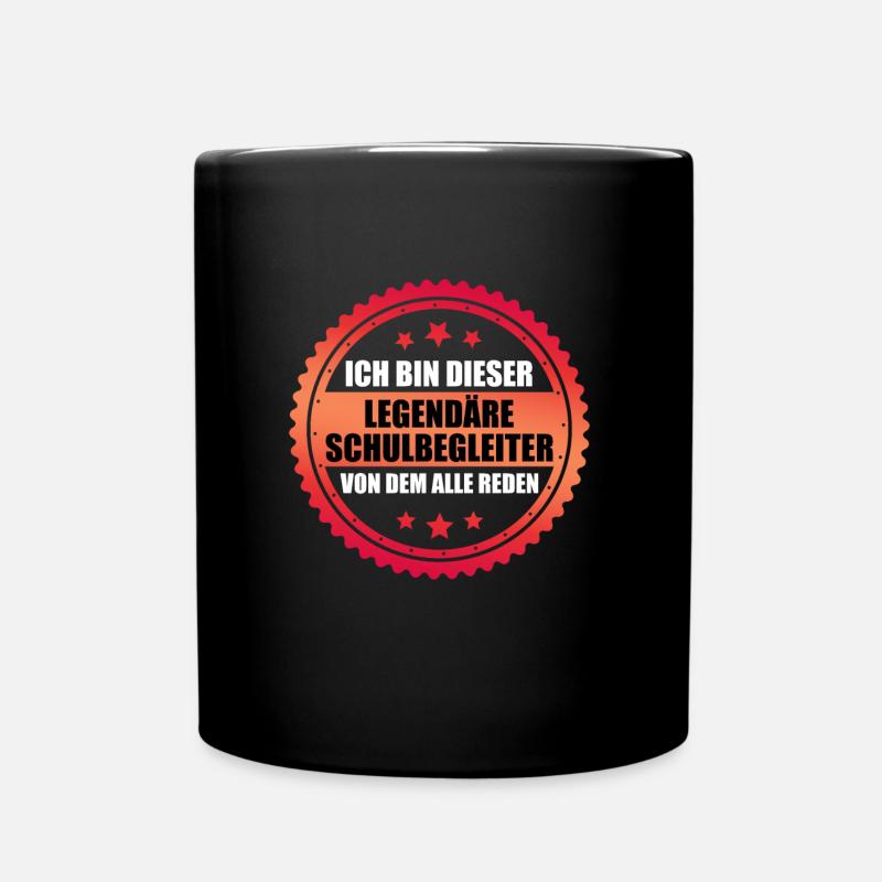 Inklusion Ich bin der legendäre Schulbegleiter - Tasse einfarbig - Schwarz
