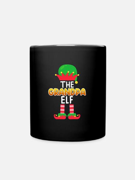 Opa Elfe Grandpa Elf - Tasse einfarbig - Schwarz