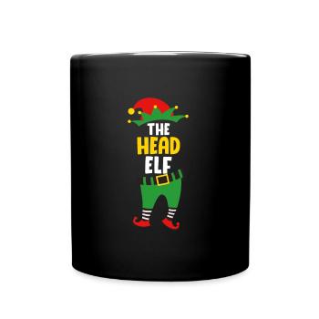 Le chef Elf Boss Elf Papa Christmas - Mug uni - noir - Devant