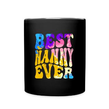 Die beste Erzieherin der Welt Beste Tagesmutter - Tasse einfarbig - Schwarz - Vorne