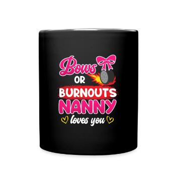 Loop or burnout love you childminder - Full Colour Mug - black - Front