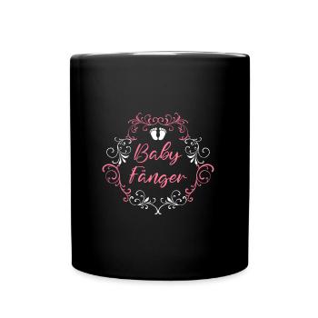 Doula I am the baby catcher midwife - Full Colour Mug - black - Front