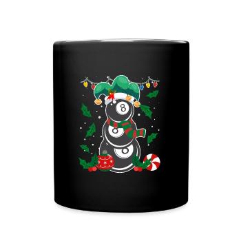 8-Ball Billiard Player Billiards - Full Colour Mug - black - Front