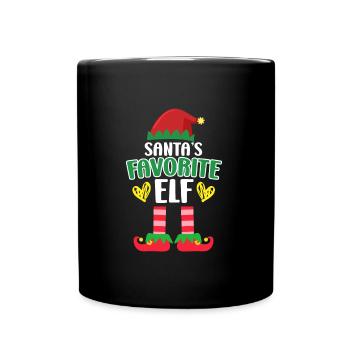 L’elfe préféré du Père Noël, Nicholas - Mug uni - noir - Devant