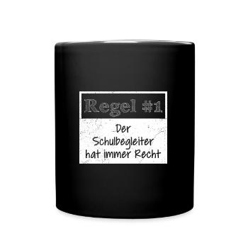 Règle n ° 1 il a toujours raison conseiller scolaire - Mug uni - noir - Devant
