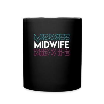 Doula Geburtshelfer Hebamme - Tasse einfarbig - Schwarz - Vorne