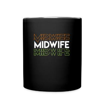 Doula Geburtshelfer Hebamme - Tasse einfarbig - Schwarz - Vorne