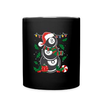 8-Ball Billiard Player Billiards - Full Colour Mug - black - Front