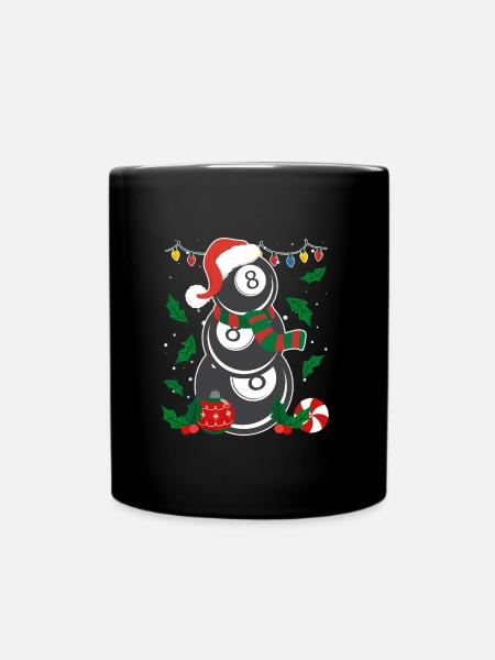 8-Ball Billard Spieler Billiard - Tasse einfarbig - Schwarz