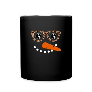 Snowman Face Snowman Costume - Full Colour Mug - black - Front