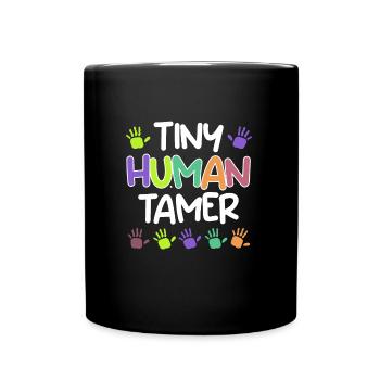 Kinderzähmer Kindergarten Erzieher Kindergarten - Full Colour Mug - black - Front