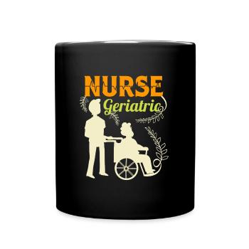 Infirmière gériatrique Altenpflegerin Altenpfleger - Mug uni - noir - Devant