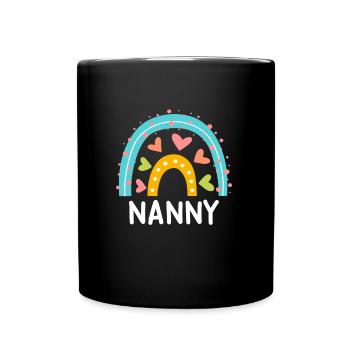 Rainbow Love Je suis assistante maternelle - Mug uni - noir - Devant