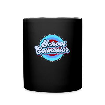 School support inclusion I am a school counselor - Tasse einfarbig - Schwarz - Vorne