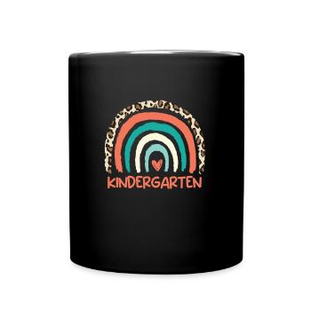 Ich bin gerne im Kindergarten - Tasse einfarbig - Schwarz - Vorne