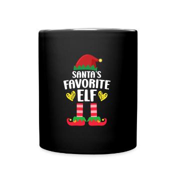 L’elfe préféré du Père Noël, Nicholas - Mug uni - noir - Devant