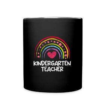 Kindergarten I am a kindergarten teacher - Full Colour Mug - black - Front