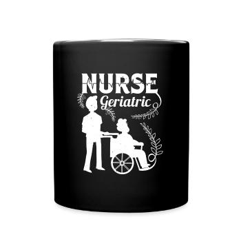 Infirmière gériatrique Altenpflegerin Altenpfleger - Mug uni - noir - Devant