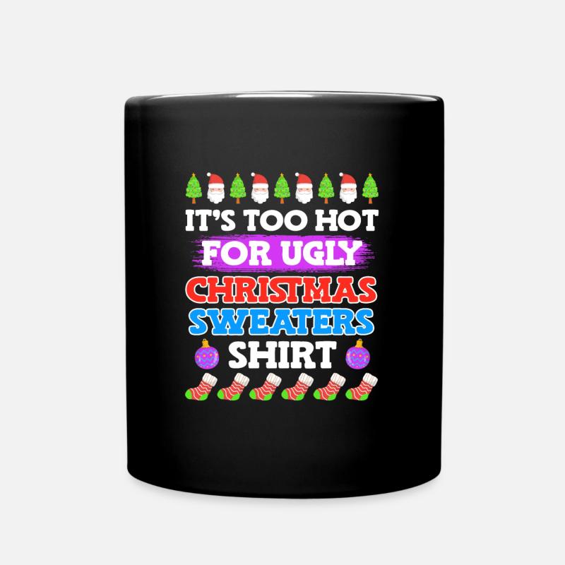 Ugly Christmas - Tasse einfarbig - Schwarz