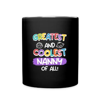 Vous êtes la meilleure et la plus cool assistante maternelle - Mug uni - noir - Devant