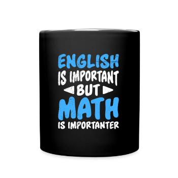 L’anglais est un professeur de mathématiques important - Mug uni - noir - Devant