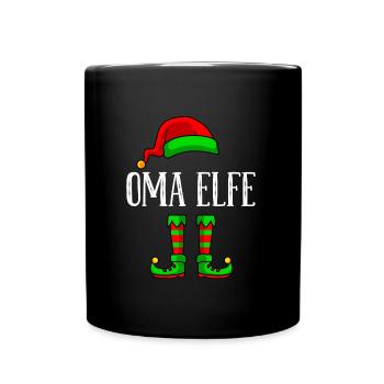 Grand-mère elfe de Noël grand-mère drôle d’elfe - Mug uni - noir - Devant