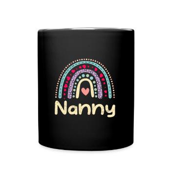Kinder Kita Ich bin eine Tagesmutter - Tasse einfarbig - Schwarz - Vorne