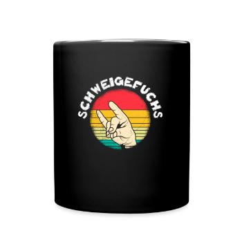 Quiet class Schweigefuchs I am a teacher - Full Colour Mug - black - Front