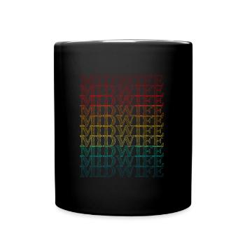 Je suis sage-femme - Mug uni - noir - Devant