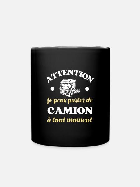 parler de camion homme humour chauffeur routier - Mug uni - noir